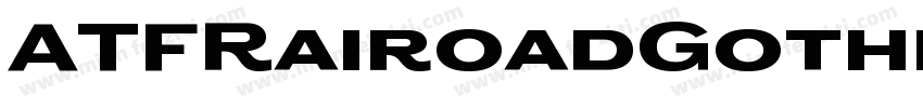 ATFRairoadGothic Reg字体转换